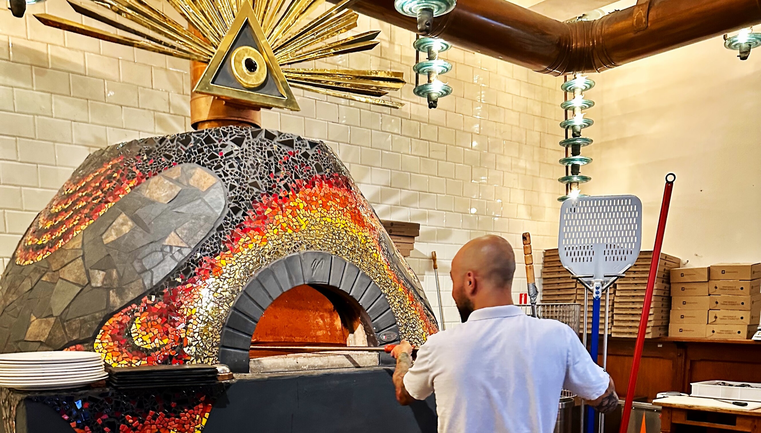 De nieuwe pizzaoven van O'Pazzo