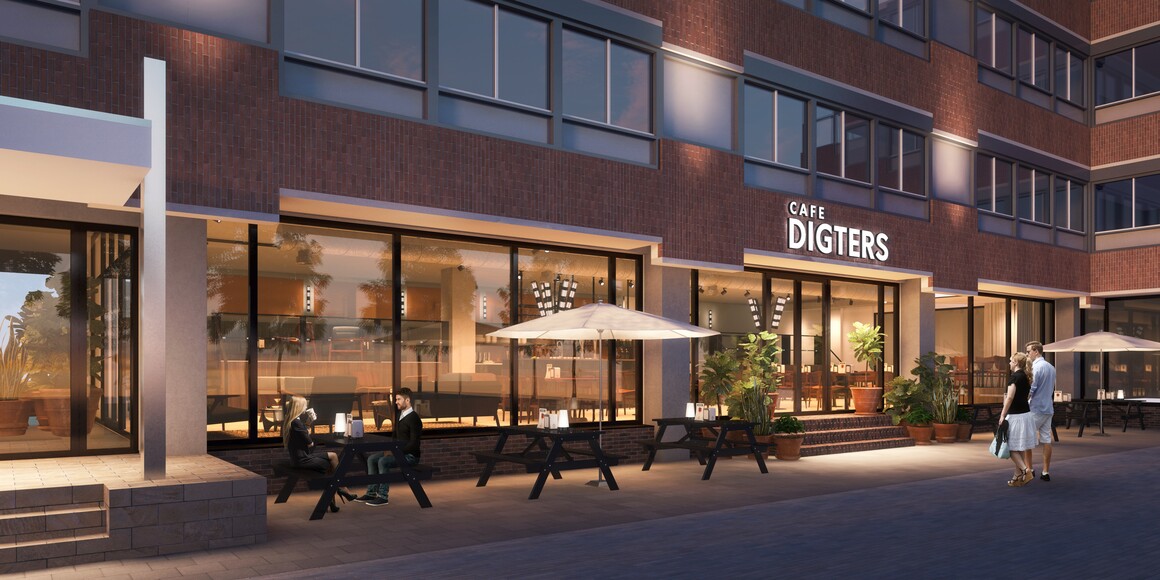 Leven in Het Brouwershuys: begane grond getransformeerd tot grand café Digters