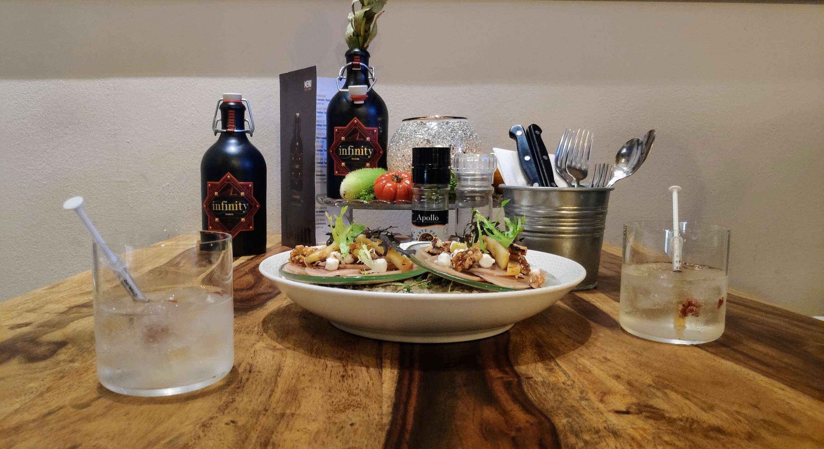 Vijf gangen, vijf gin tonics, vijf sterren