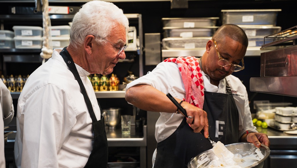De signature dishes van Cees Helder en François Geurds op een avond: tarbot versus piccalilly