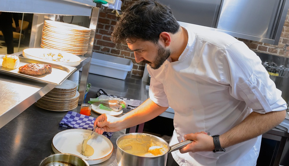 Garnish: hip met een klassieke slag