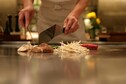 Hotel Okura Amsterdam -Teppanyaki Restaurant Sazanka - Hotplate with food.JPG