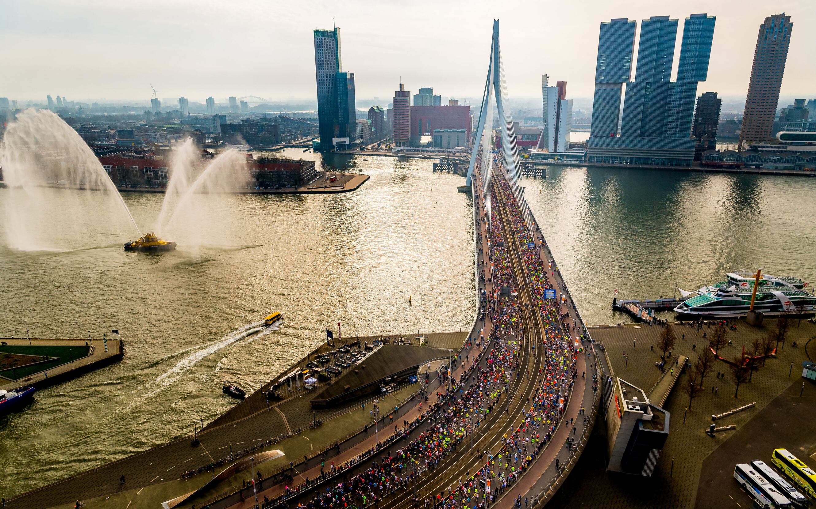 Hier kan je het beste aanmoedigen tijdens de marathon van Rotterdam