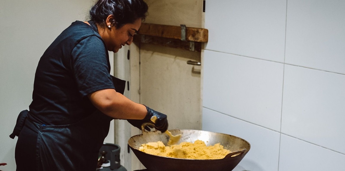 Pommeroos: fantastische roti en het omrijden waard