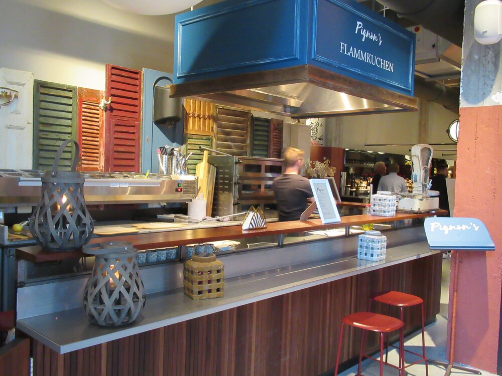 Eindeloos variëren met toppings bij Pignon’s Flammkuchen