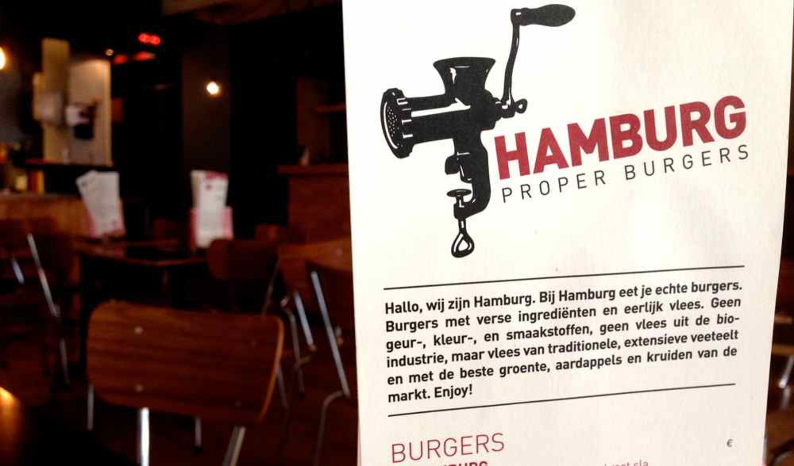 Hamburg serveert burgers van het formaat kinderhoofd