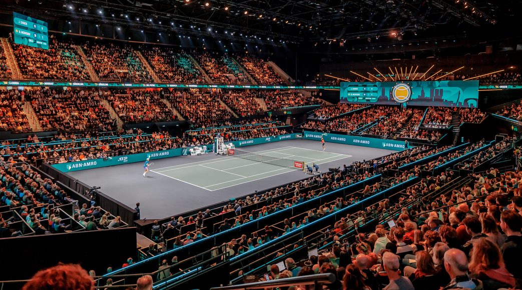 Rake smaken tijdens ABN AMRO Open