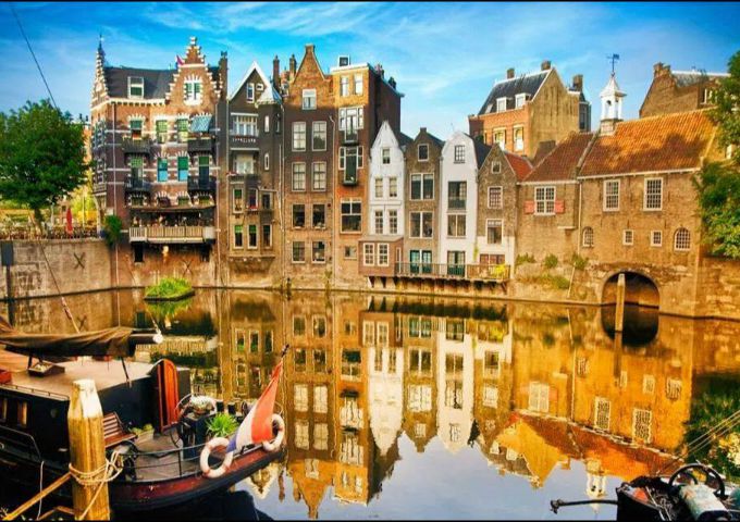 Café De Ooievaar uitzicht Delfshaven