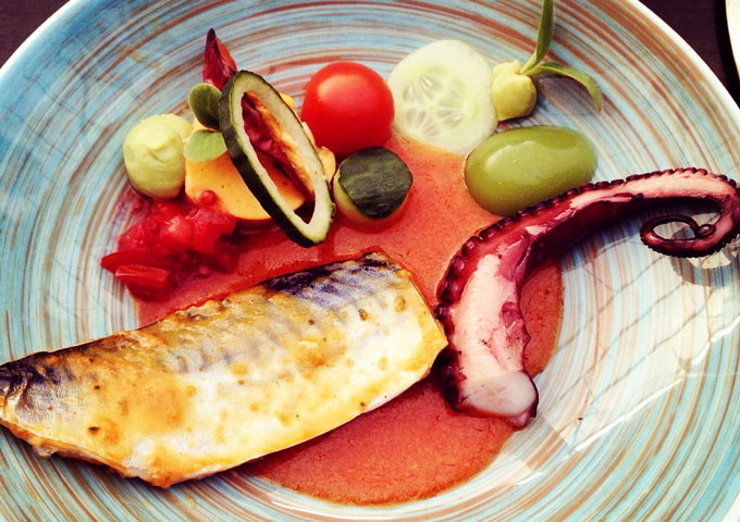 Karakter-restaurant-inktvis