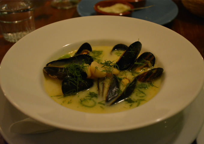 Mosselsoep met knoflook