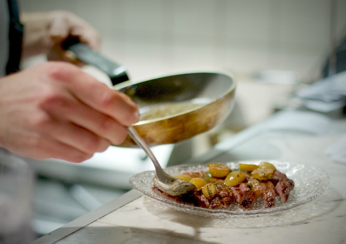 Ribeye met gefermenteerde druiven