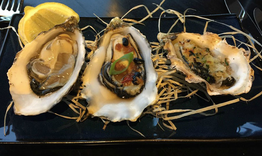 Oesters, soja en uitzichten