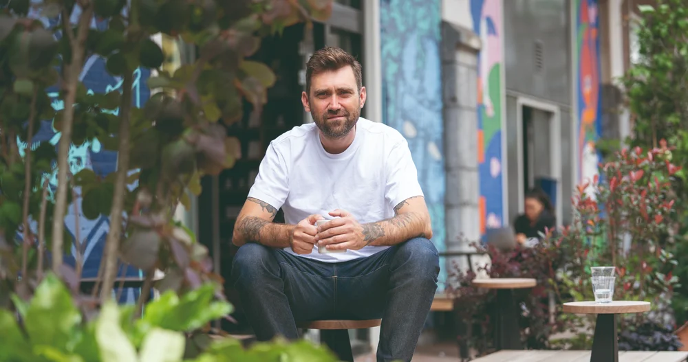 Paul Sharo van Man Met Bril Koffie blijft altijd koel