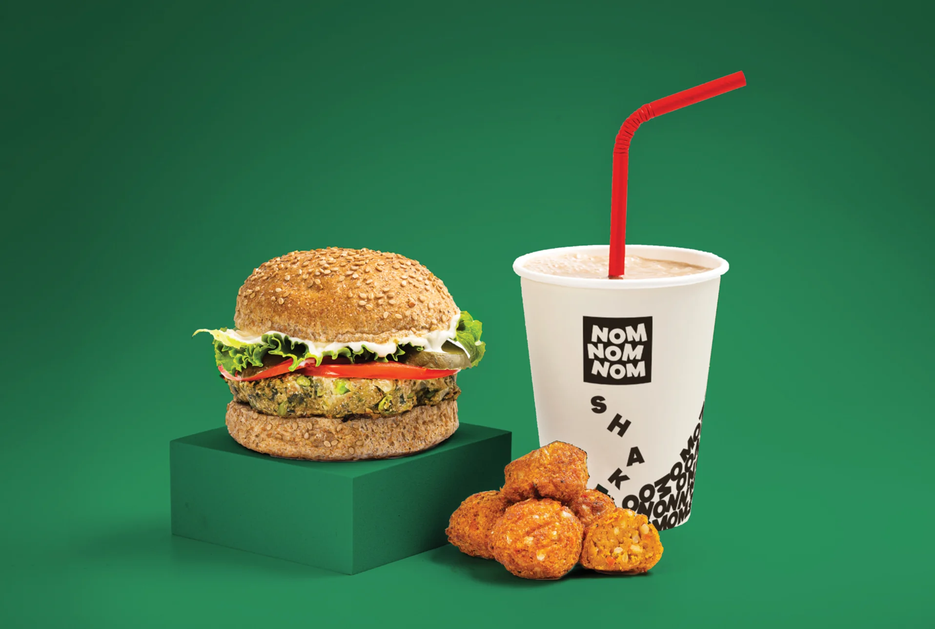 Nom Nom Nom voor burgers van echte groenten
