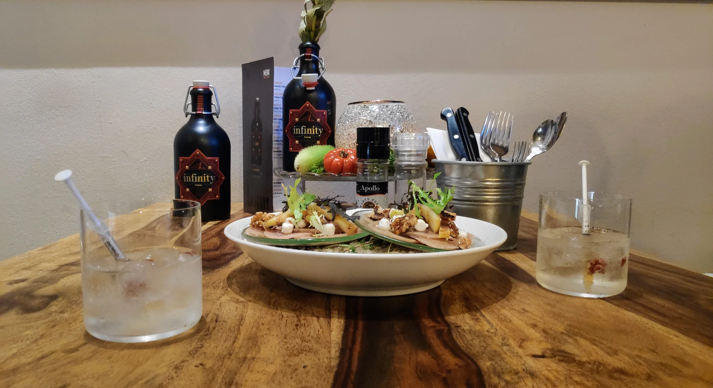 Vijf gangen, vijf gin tonics, vijf sterren