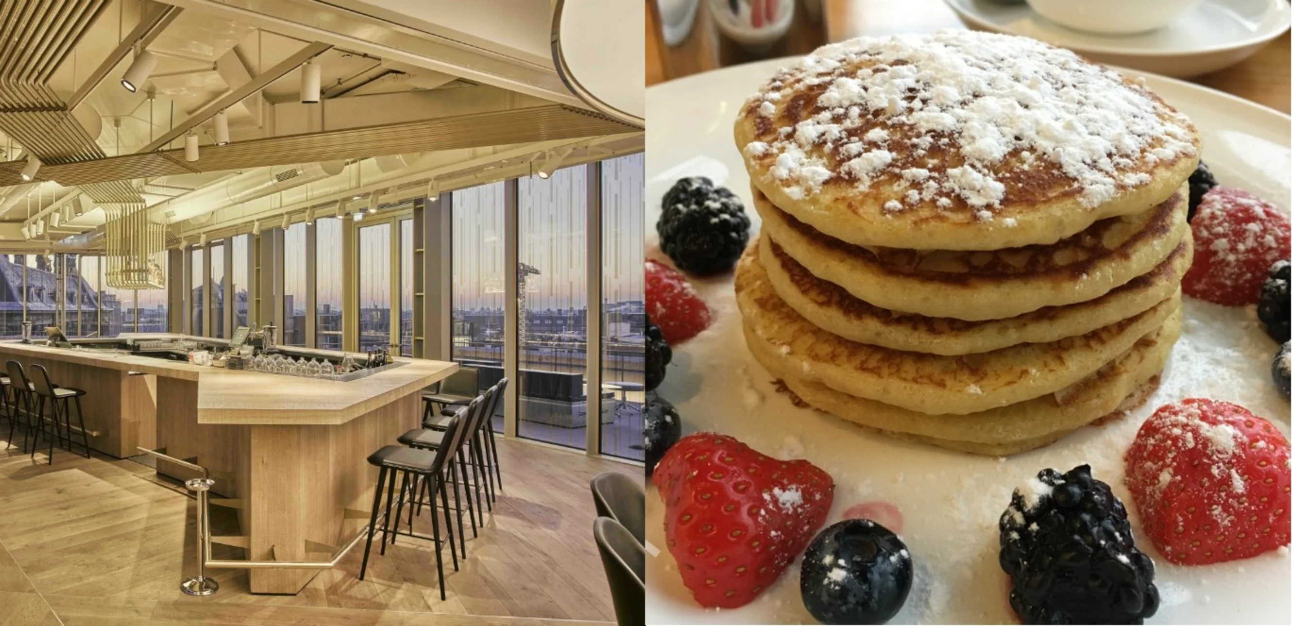 MR PORTER's ontbijtbuffet op grote hoogte zorgt voor vakantiegevoel