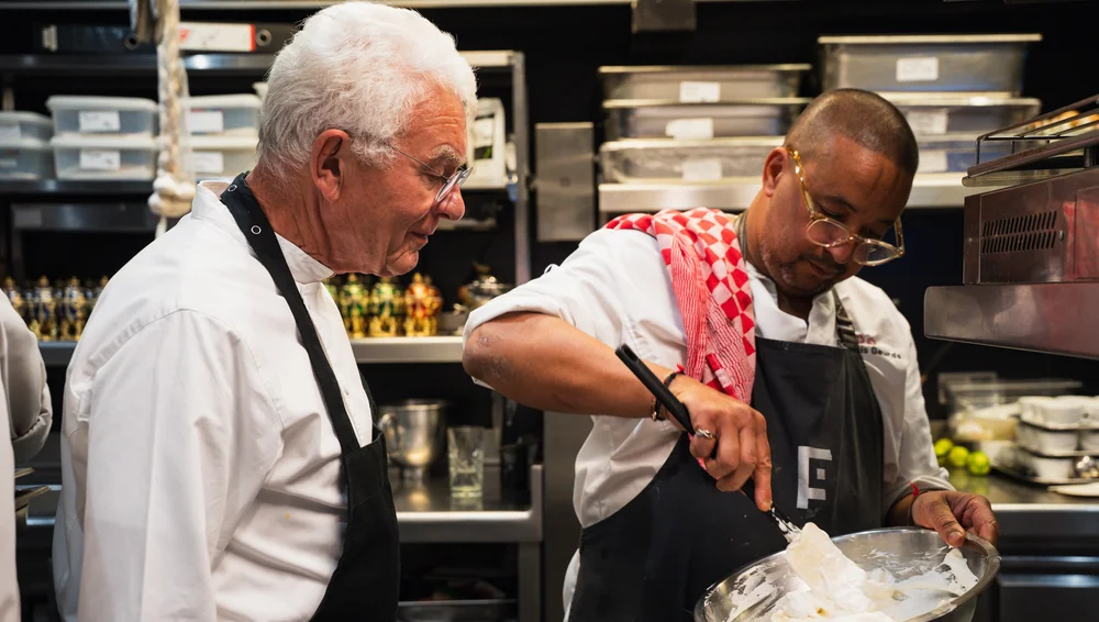 De signature dishes van Cees Helder en François Geurds op een avond: tarbot versus piccalilly