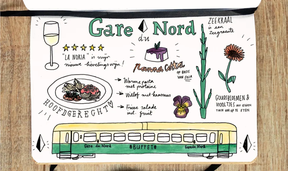 Niemand komt iets tekort in de wagon van Gare du Nord